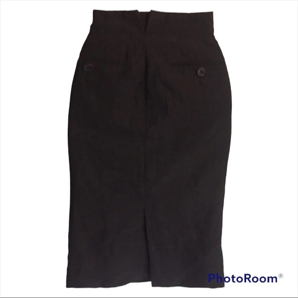New All Saints Cameo Black Pencil Skirt Cameo 12